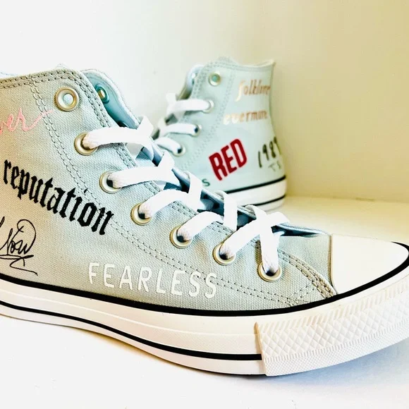 Taylor Swift Shoes Custom Converse Album covers - Picture 1 of 11